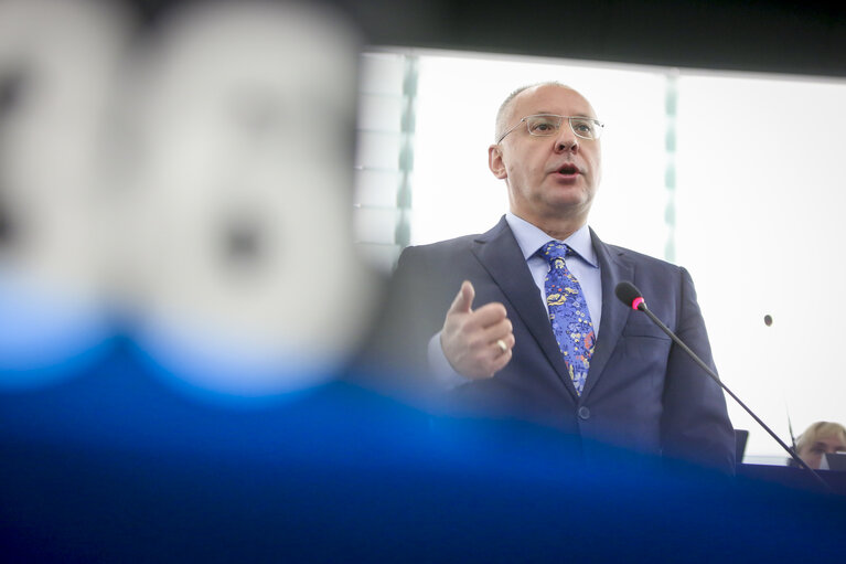 Sergey STANISHEV in the EP in Strasbourg