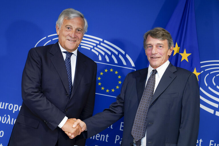 David SASSOLI - EP President meets with Antonio TAJANI