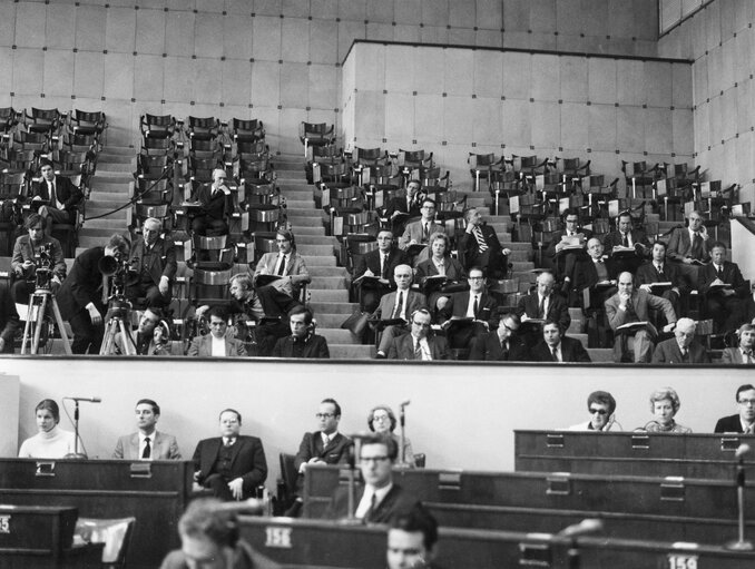 Hemicycle during a plenary session in 1970