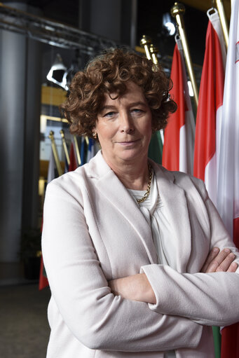 Photo 8 : Interview with Petra DE SUTTER MEP in Strasbourg