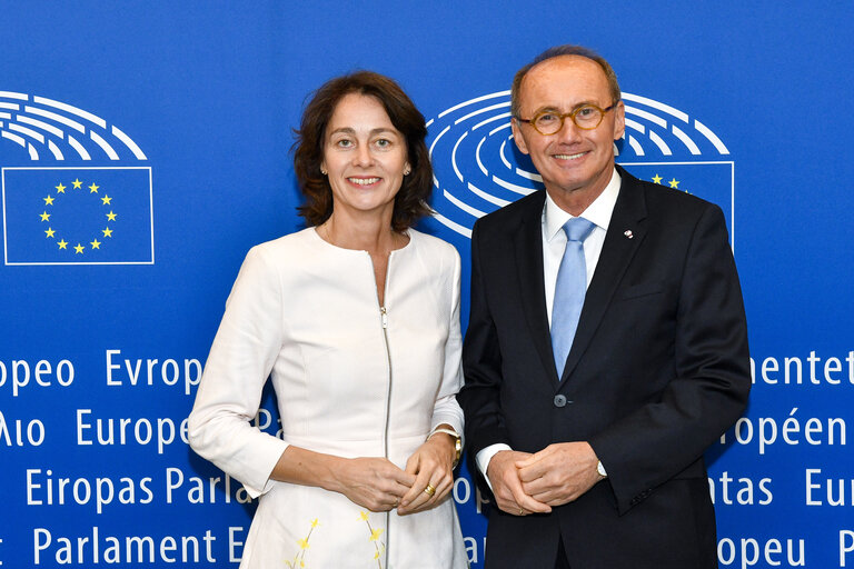 Billede 6: Othmar KARAS - EP Vice-President meets with Katarina BARLEY - EP Vice-President