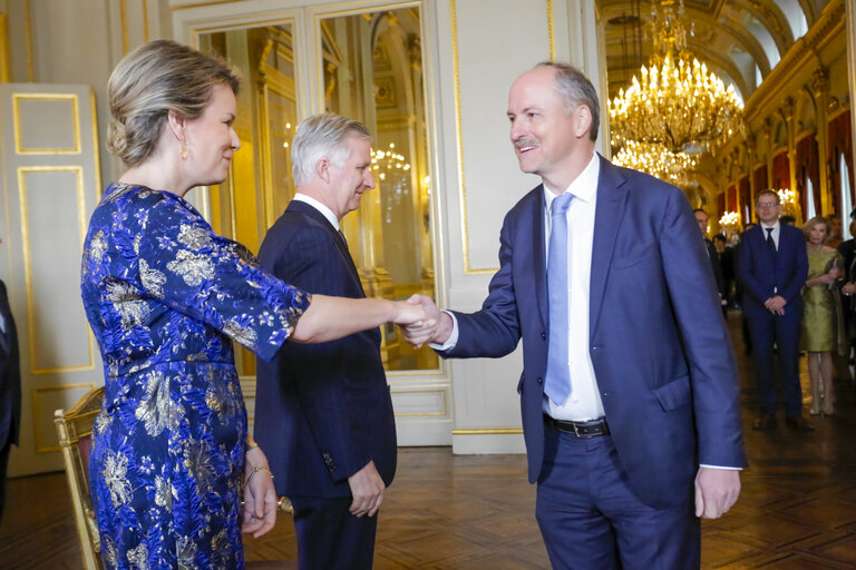 Suriet 18: New Year's Reception of the Belgian King