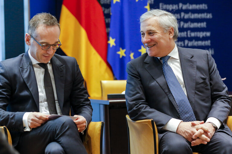 Foto 9: Antonio TAJANI, EP President meets with Heiko MAAS, German Federal Minister of Foreign Affairs