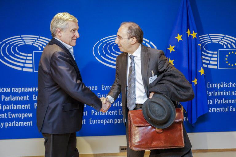 Antonio TAJANI - EP President meets with students from Cambridge