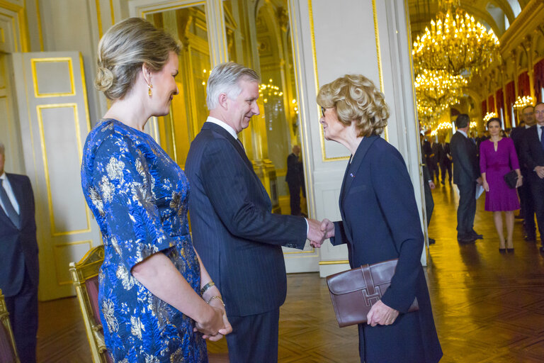 Suriet 22: New Year's Reception of the Belgian King