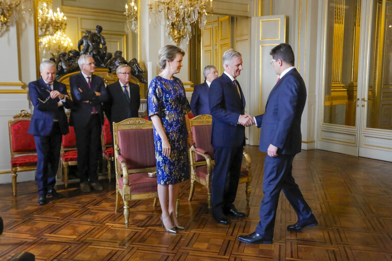 Photo 1 : New Year's Reception of the Belgian King