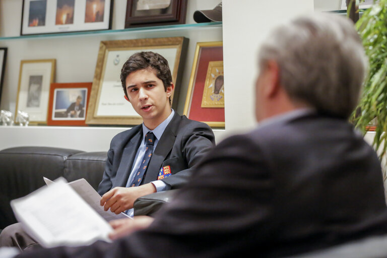 Fotografie 11: Antonio TAJANI - EP President meets with students from Cambridge