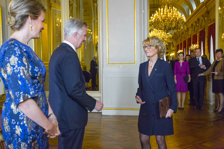 Suriet 23: New Year's Reception of the Belgian King