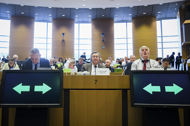 Fotografija 14: TRAN committee meeting. Vote on Transport/Mobility package