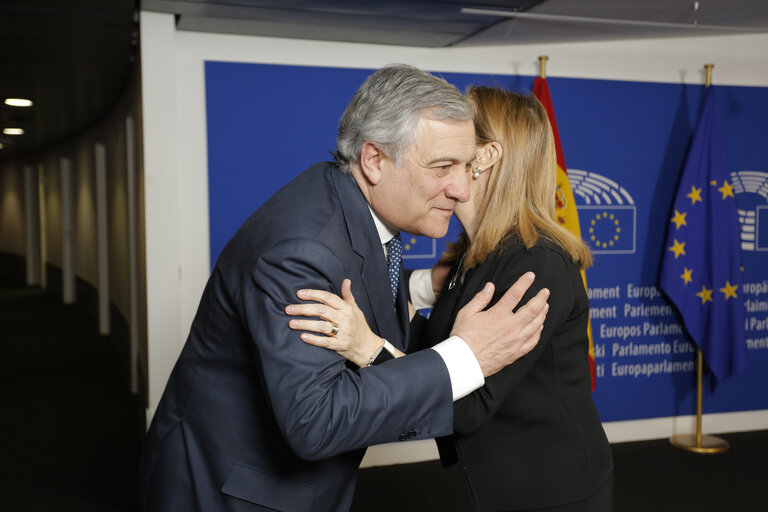 Valokuva 2: Antonio TAJANI, EP President meets with Ana PASTOR JULIAN, Spanish Prime Minister