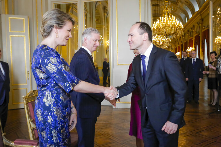 Suriet 27: New Year's Reception of the Belgian King