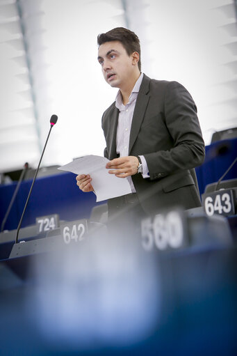 Foto 3: EP plenary session - Votes followed by explanations of votes