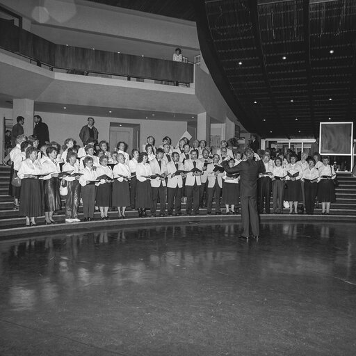 Choir performance at the EP in Strasbourg