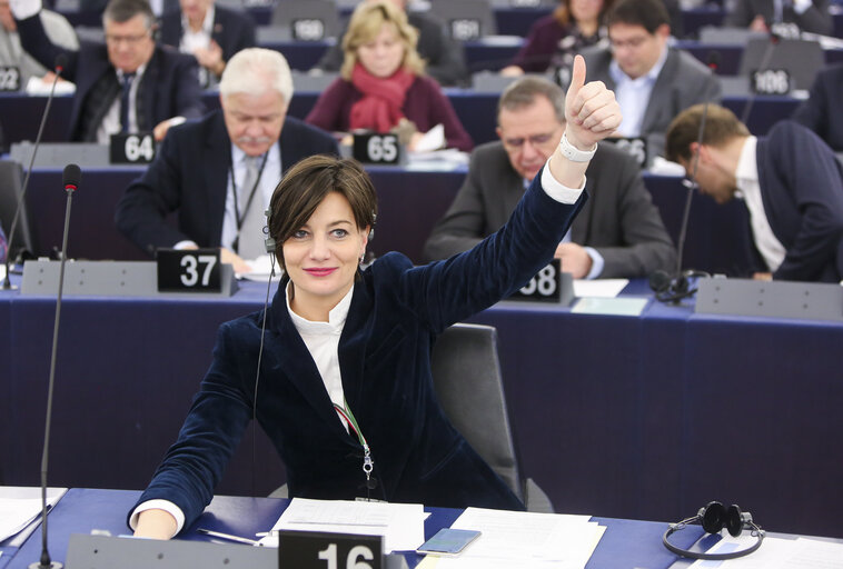 Lara COMI in the EP in Strasbourg