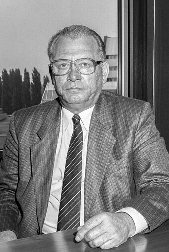 MEP Johannes Wilhelm ( Hans ) PETERS in his office