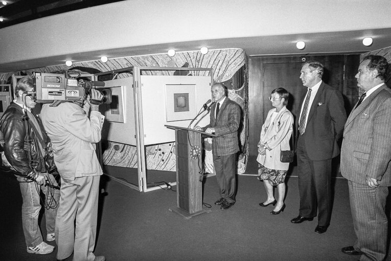 Launch of an exhibition at the European Parliament in Strasbourg