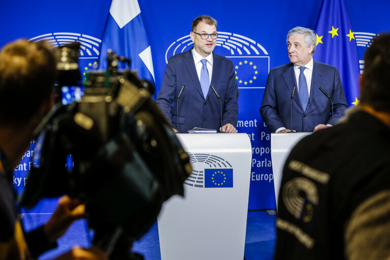 Foto 10: Visit of the Prime Minister of Finland - Press Point