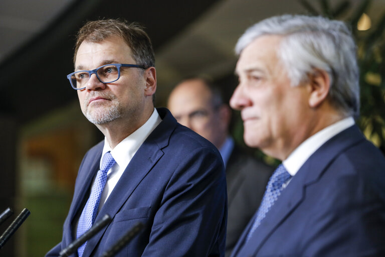 Foto 5: Visit of the Prime Minister of Finland - Press Point