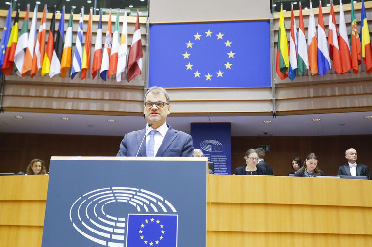 Φωτογραφία 6: Plenary session - Debate with Juha SIPILÄ, Finnish Prime Minister, on the Future of Europe