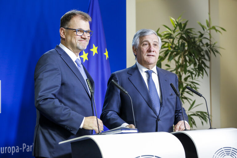 Foto 7: Visit of the Prime Minister of Finland - Press Point