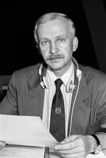 Portrait of MEP Klaus-Peter KÖHLER at the European Parliament in Strasbourg