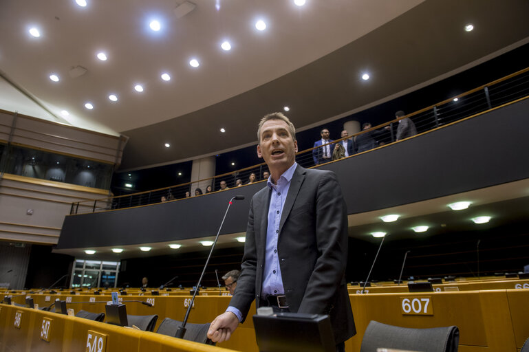 Benedek JAVOR in the EP in Brussels