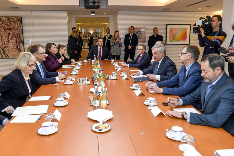 Photo 2: Visit of the Prime Minister of Finland - Bilateral meeting