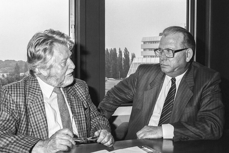 MEP Johannes Wilhelm ( Hans ) PETERS in his office