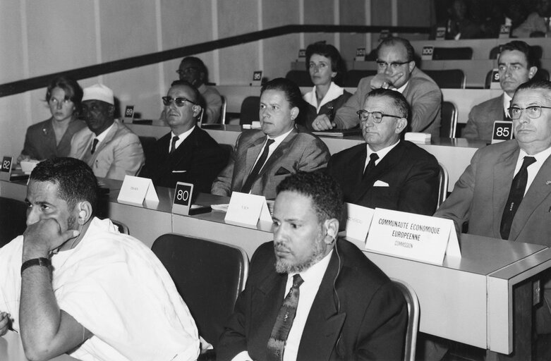 Fotogrāfija 34: Meeting of the permanent joint committee after the EPA Conference with the Parliaments of the African States and Madagascar in Tananarive, Madagascar - 3rd to 5th october 1962