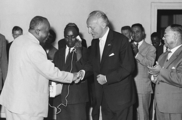 Billede 15: Meeting of the permanent joint committee after the EPA Conference with the Parliaments of the African States and Madagascar in Tananarive, Madagascar - 3rd to 5th october 1962 - Presidential Palace