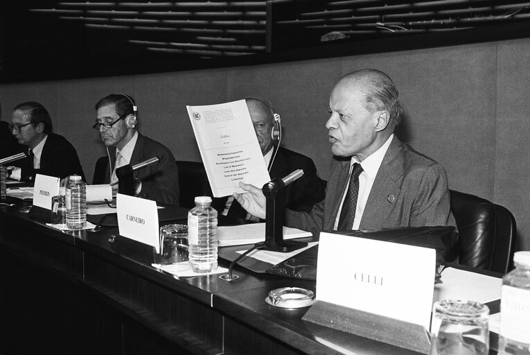 Fotogrāfija 6: Visit of Brazilian Politician Nelson CARNEIRO at the European Parliament in Strasbourg in October 1984