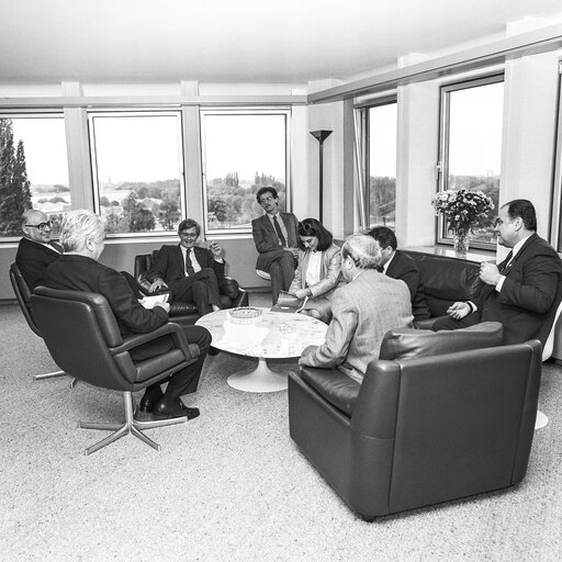 Fotografia 2: Piet DANKERT - EP President meets with guests at the European Parliament in Strasbourg