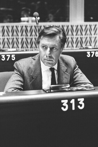 The MEP Sergio PININFARINA during a session in Strasbourg .