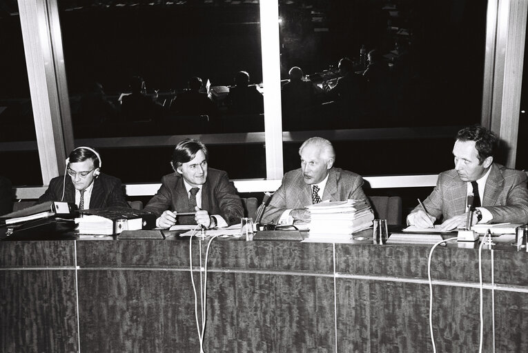 Plenary session in the hemicycle of Strasbourg in November 1979.Meeting