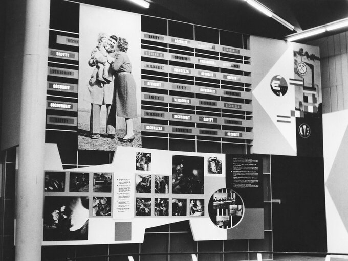 The pavillon of the European Coal and Steel Community (ECSC) at the Brussels Universal Exhibition of 1958