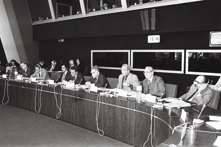 Plenary session in Strasbourg in December 1979.Meeting