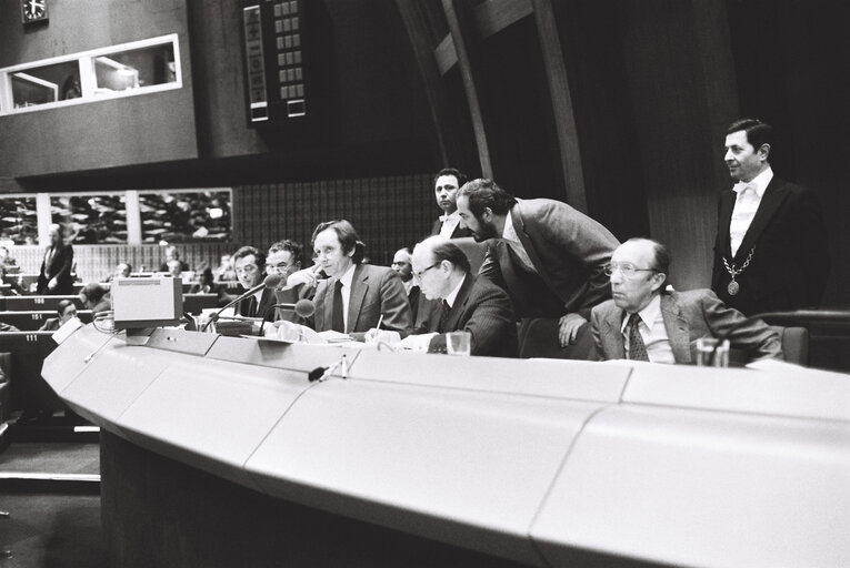 Fotografija 2: Plenary session in Strasbourg in January 1980