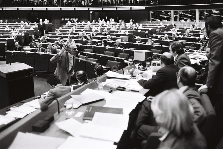 Fotografi 4: Plenary session in Strasbourg in January 1980