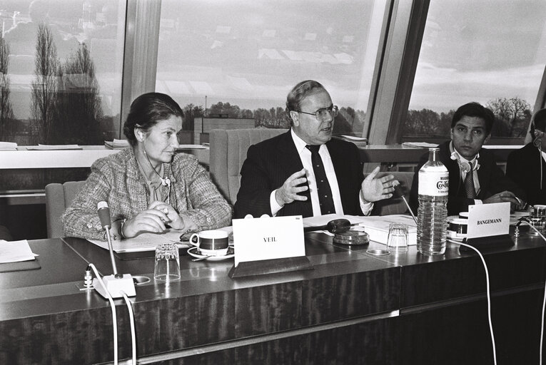 Foto 7: Plenary session in the hemicycle of Strasbourg in November 1979.Meeting