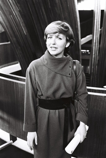 Fotografija 1: The MEP Suzanne DEKKER in the European Parliament of Strasbourg in November 1979