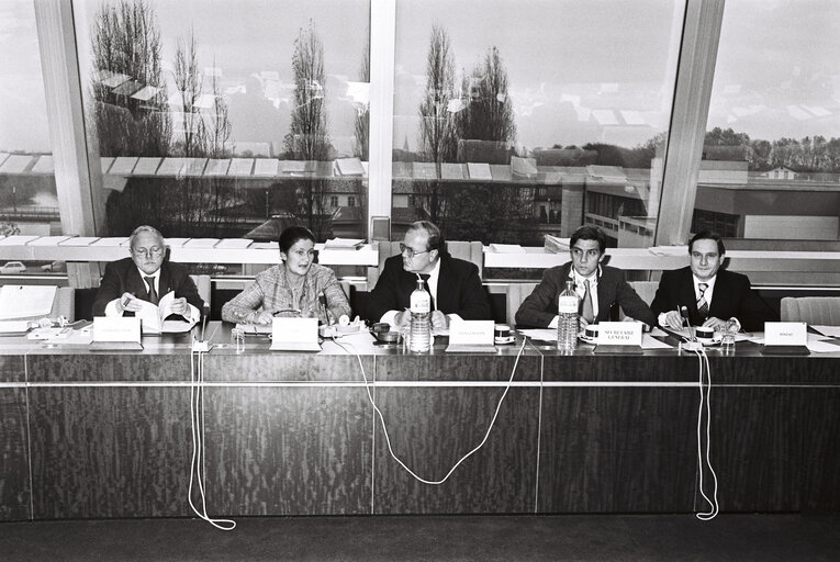 Plenary session in the hemicycle of Strasbourg in November 1979.Meeting