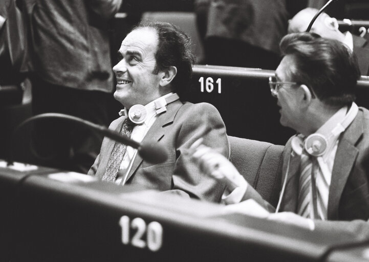 Fotó 3: The MEP Georges MARCHAIS during a session in Strasbourg in September 1979.