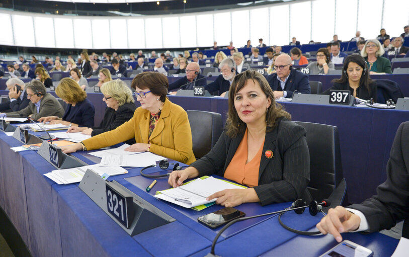 Photo 3 : Ana MIRANDA in the EP in Strasbourg