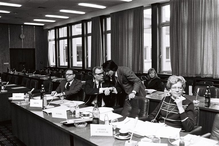 Meetings at the EP in Luxembourg in January 1978