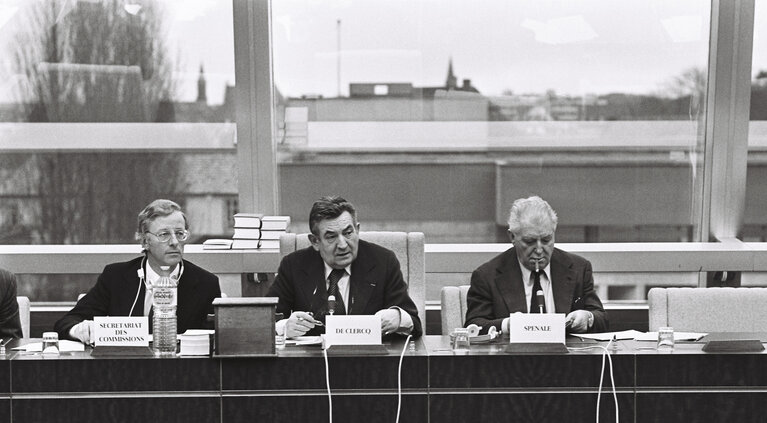 Meetings at the European Parliament in Strasbourg on March 1978