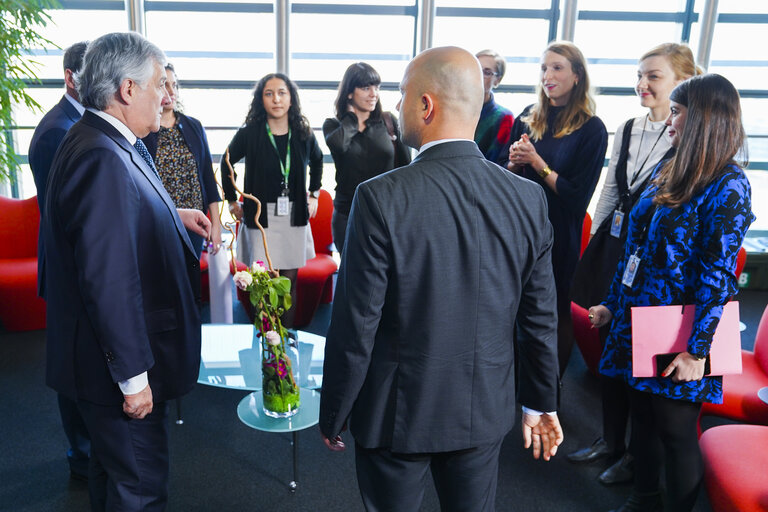 Fotografija 12: Antonio TAJANI - EP President meets with representatives of the ' Me Too movement ' - #metoo