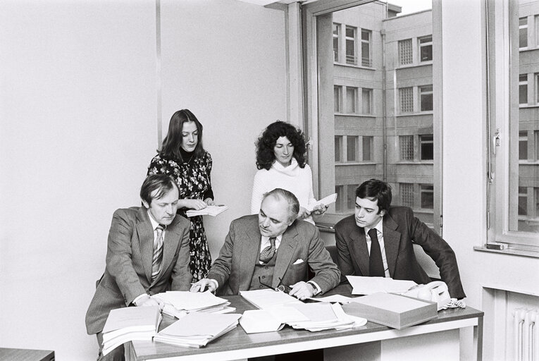 Meetings at the EP in Luxembourg in January 1978