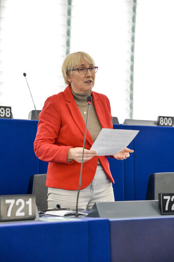 Olga SEHNALOVA in the EP in Strasbourg