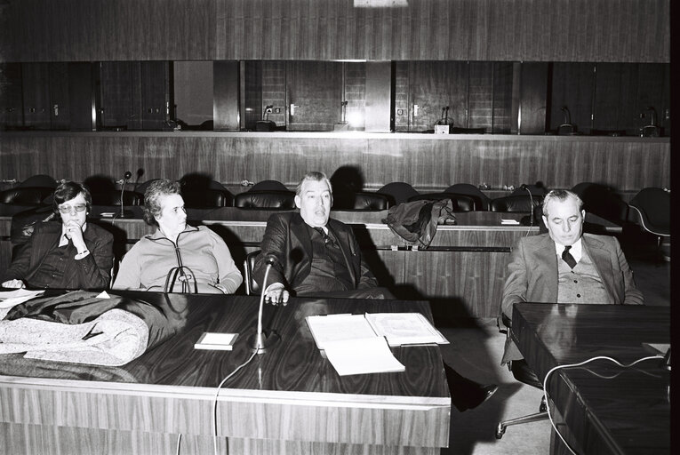 Meetings at the EP in Luxembourg in January 1978