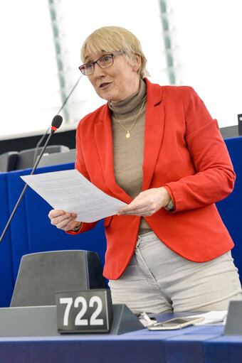 Olga SEHNALOVA in the EP in Strasbourg